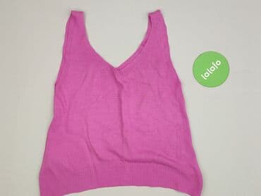 czerwona bluzki z dekoltem v: Top damski, rozmiar S — 3