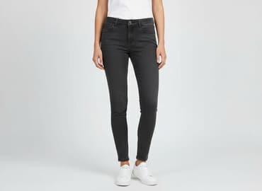 czarne skinny jeans: Jeansy damskie, rozmiar M — 6
