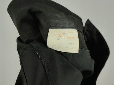 czarne spodnie z białą nitką: Spodnie materiałowe damskie, rozmiar M — 4