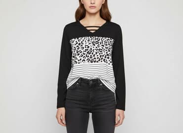 bluzka damska w panterkę: Shein, Bluzka damska, rozmiar M — 1