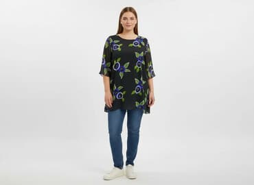 elegancka tunika plus size: Tunika damska, rozmiar XL — 1