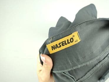 zielone spodnie dresowe zara: Material trousers for women, size L (EU 40) — 5