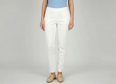 koszule lniane reserved: Spodnie materiałowe damskie, rozmiar S — 1