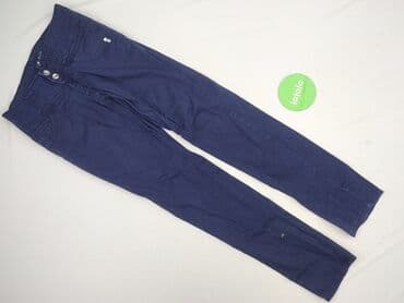 modne jeansy: Spodnie materiałowe damskie, rozmiar S — 2