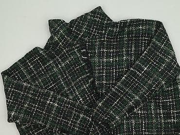 50 style kurtki: Kurtka/żakiet damski z tkaniny typu tweed – krata w odcieniach czerni — 1