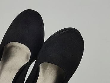 crox buty: Czarne czółenka na obcasie Pavers - Model: klasyczne czółenka z — 7