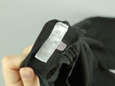 spodnie z wysokim stanem czarne eleganckie: Material trousers for women, size 4XL — 5