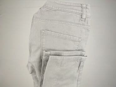 szare jeansy damskie stylizacje: Jeansy damskie, rozmiar S — 4