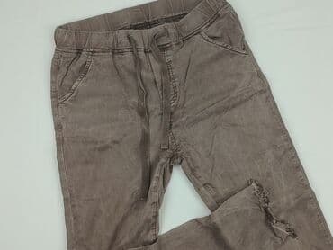 spodnie dresowe czekoladowe: Spodnie materiałowe damskie, rozmiar S — 1