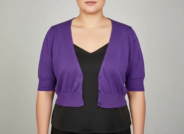 sweter z bufiastymi rękawami: Kardigan damski, 3XL — 5