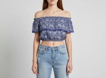 cropp bluzki z krótkim rękawem: Miss Selfridge, Top damski, rozmiar M — 7