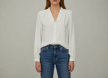 biała koszula damska z aplikacją: Сорочка жіноча, розмір L на lalafo.pl — 1 biała koszula damska z aplikacją: Сорочка жіноча, розмір L — 1