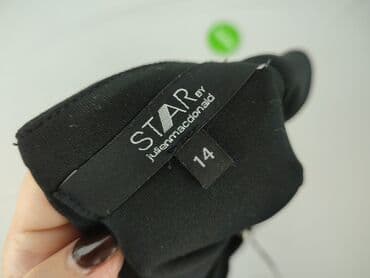 czarna sukienka ze srebrnymi wstawkami: Star by Julien Macdonald, Sukienka damska, XL — 4