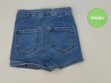 krótkie spodenki z wysokim stanem sinsay: DENIM JEANS, Szorty damskie, rozmiar S — 4