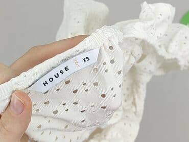 białe bluzki z haftem angielskim: House, Bluzka damska, rozmiar XS — 4