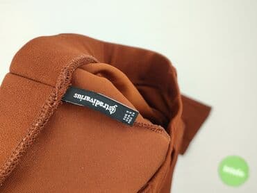 brązowe spodnie woskowane stradivarius: Spodnie materiałowe damskie, rozmiar S — 4