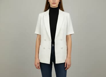 koszulka pod marynarkę damska: Marynarka damska, rozmiar M — 5