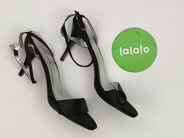 czarne sandały na szpilce ccc: Półbuty damskie, rozmiar 40 — 2