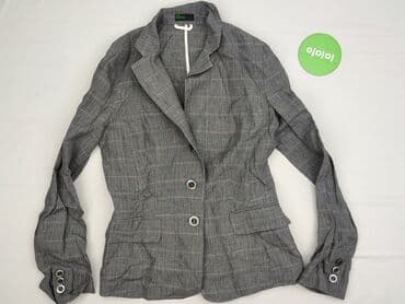 marynarka srebrna: Benetton, Marynarka damska, M — 2