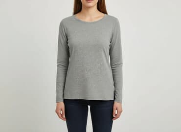 szara bluzka h m: Bluzka damska, rozmiar M — 5