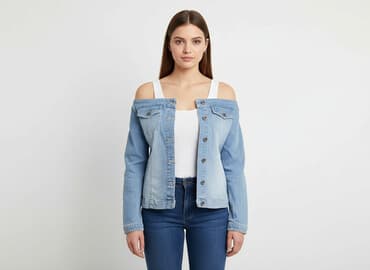 kurtka niebieska trapstar: Women`s jeans jacket, size S — 1