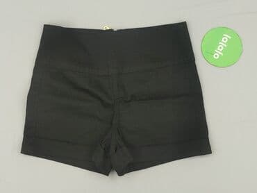 krótkie czarne spodenki materiałowe: Pieces, Szorty damskie, rozmiar M — 2