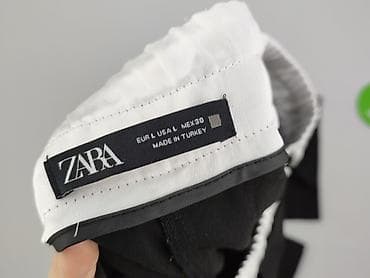 suwak: Zara, Spodnie materiałowe damskie, rozmiar L — 4