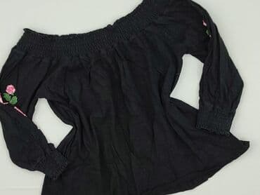 czarne bluzki z haftem: Sinsay, Bluzka damska, rozmiar S — 1