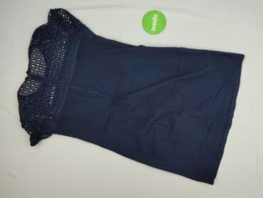 granatowa sukienka z białym kołnierzykiem: Sukienka damska, rozmiar S — 4