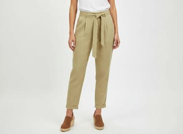 spodnie materialowe pull and bear: PULL&BEAR, Spodnie damskie, rozmiar S — 7