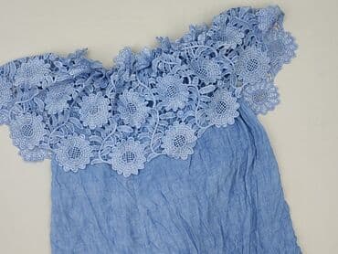 niebieska satynowa sukienka zara: Women's blouse, size M (EU 38) — 1