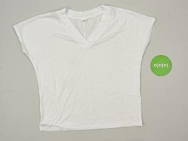 bluzki basic z dekoltem v: T-shirt damski, rozmiar M — 2