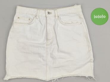 spódnice rozkloszowane z wysokim stanem: Denim, Spódnica damska, M — 2