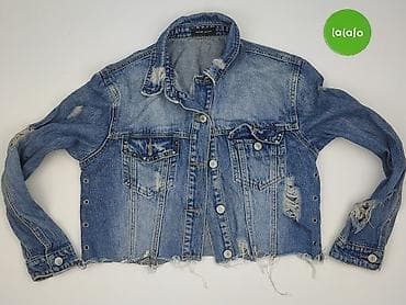 dzwony: Kurtka jeansowa damska, rozmiar XL — 2