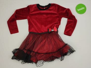 simple trencz: Dress, 5-6 years, 110-116 cm, condition - Perfect — 2
