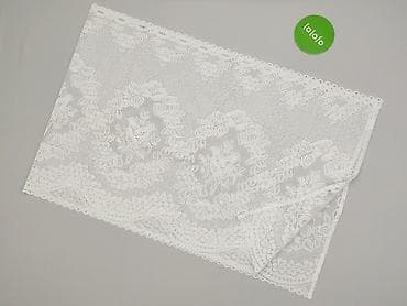 gotowe zasłony: Biała firanka z koronki – panel z ażurowym, kwiatowym wzorem. - — 3