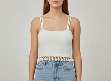 cropp bluzki z krótkim rękawem: Shein, Top damski, rozmiar S — 6