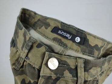 spodnie cargo damskie sinsay: Sinsay, Spodnie materiałowe damskie, rozmiar L — 4