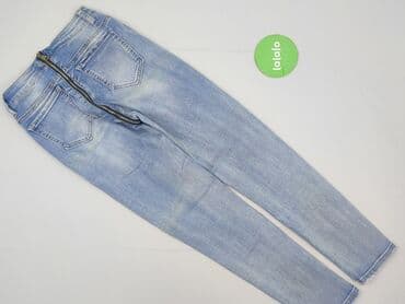 legginsy z wysokim stanem modelujące: Jeansy damskie, S — 4