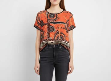 bluzki damskie pomarańczowa: River Island, Bluzka damska, rozmiar M — 7