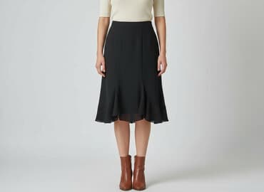 czarne spódnice rozkloszowane midi: Spódnica damska, rozmiar S — 1