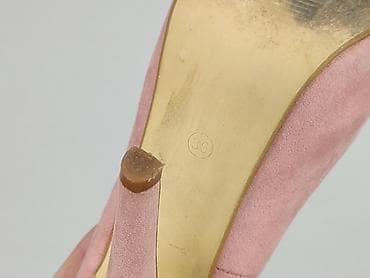 platforma wszystko: Cieliste różowe czółenka na bardzo wysokim obcasie z platformą - — 6