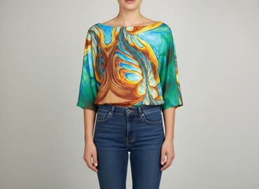 bluzka damska z nadrukiem: New Collection, Жіноча блуза, розмір One size — 1