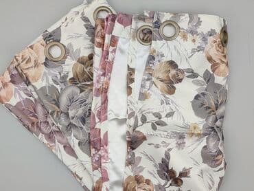 Zasłony na przelotkach – wzór kwiatowy - Typ: komplet zasłon gotowych at lalafo.pl Zasłony na przelotkach – wzór kwiatowy - Typ: komplet zasłon gotowych