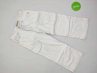 biale jeansy: Spodnie cargo damskie, rozmiar M — 2