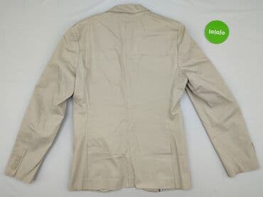 shein marynarki męskie: Marynarka męska Sisley - Kolor: beżowy/piaskowy - Rozmiar z metki: 48 — 3