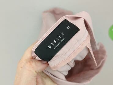 białe spodnie damskie mohito: Mohito, Spodnie materiałowe damskie, rozmiar XL — 4