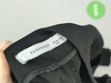 legginsy prążkowane reserved: Reserved, Spodnie materiałowe damskie, rozmiar S — 4