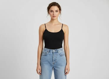 zaxy sandały czarne: Zara, Top damski, rozmiar S — 6