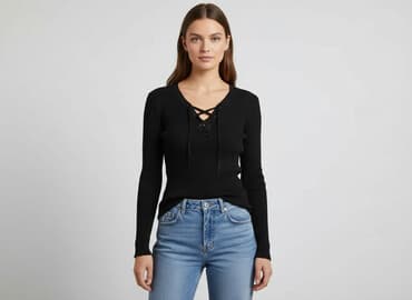 new yorker bluzka z dlugim rekawem: New York & Company, Bluzka damska, rozmiar S — 1